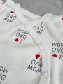 ❤ Комплект 2ка з боді. Матеріал - Інтерлок. Принт - I love dad mom. Розмір - 62-68 (#9122147) ✓ Anna Konvert