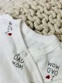 ❤ Комплект 2ка з боді, байка, Ромашка 56-62см. Принт - I love mom dad. Розмір - 62-68 (#69092998) ✓ Anna Konvert