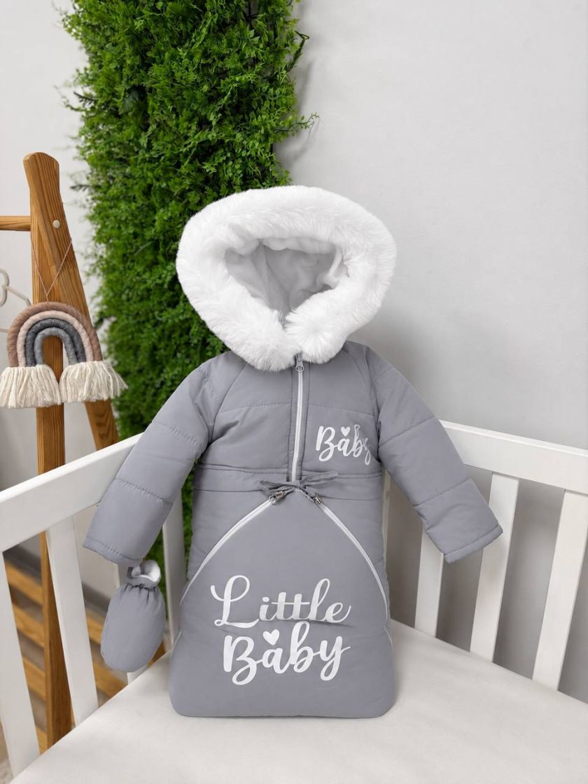 ❤ Зимовий комбінезон 3в1 Little. Колір - Сірий (#80665173) ✓ Anna Konvert