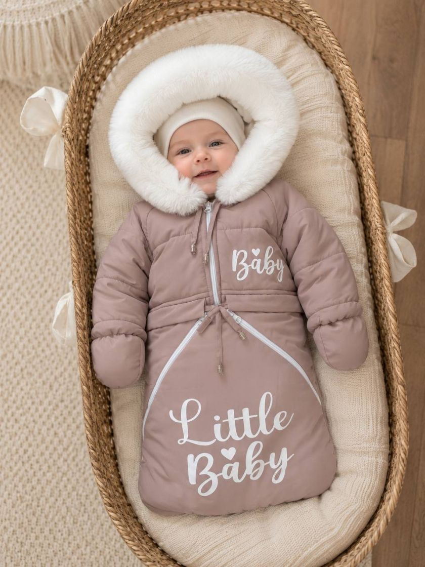 ❤ Зимовий комбінезон 3в1 Little. Колір - Пудровий (#28447787) ✓ Anna Konvert