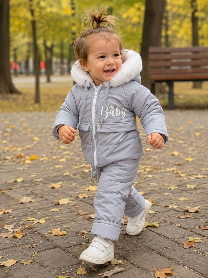 ❤ Зимовий комбінезон 3в1 Little. Колір - Сірий (#80665173) ✓ Anna Konvert