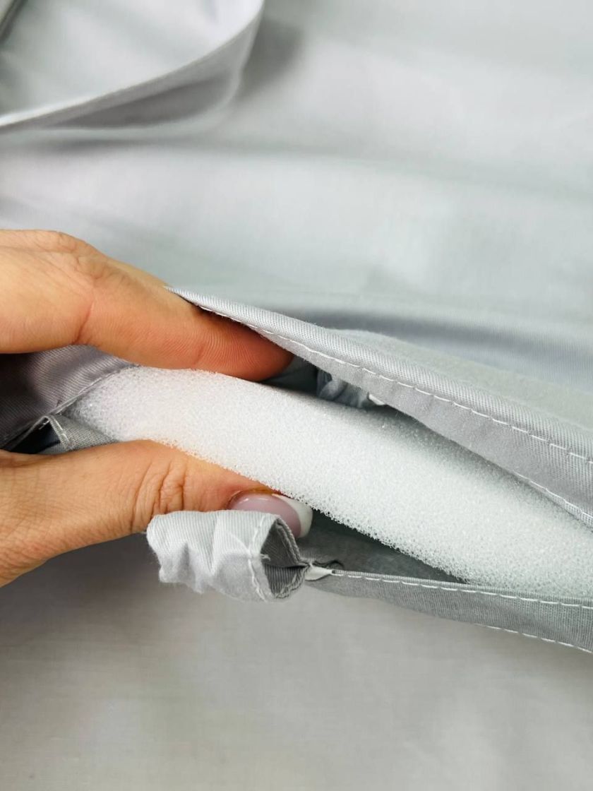 ❤ Кокон-гніздечко з ручками. Принт - Серця сірі, сірий однотон (#83352897) ✓ Anna Konvert