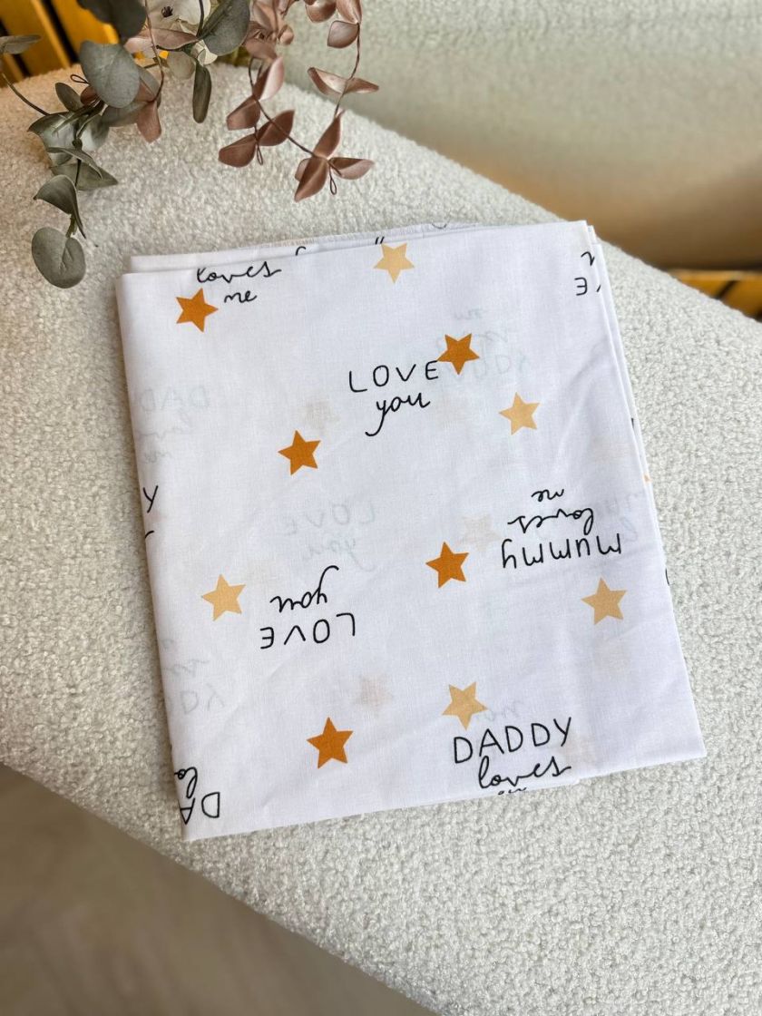 ❤ Пелюшки бавовняні. Принт - Mommy Daddy love me (#87926092) ✓ Anna Konvert