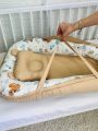 ❤ Кокон-гніздечко з ручками. Принт - Лісні звірі, бежевий однотон (#48411180) ✓ Anna Konvert