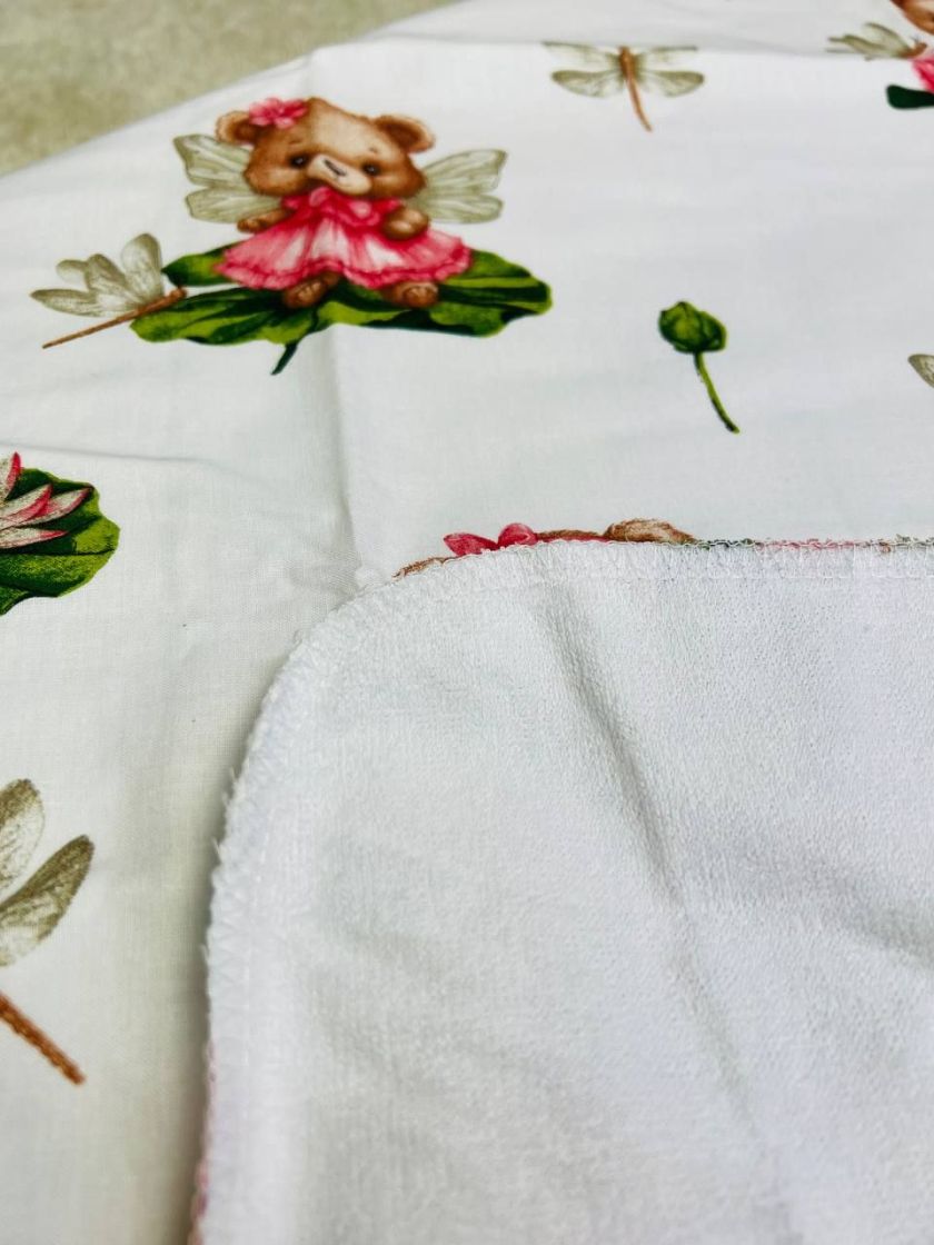 ❤ Пелюшки непромакаючі 80*50см. Принт - Ведмідь дівчинка на лотосі в сукні (#84402819) ✓ Anna Konvert