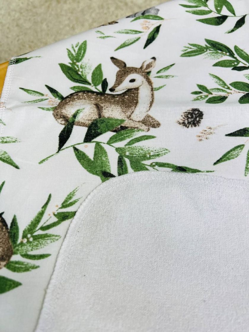 ❤ Пелюшки непромакаючі 80*50см. Принт - Олені бембі, білка, заєць в зелені (#18291430) ✓ Anna Konvert