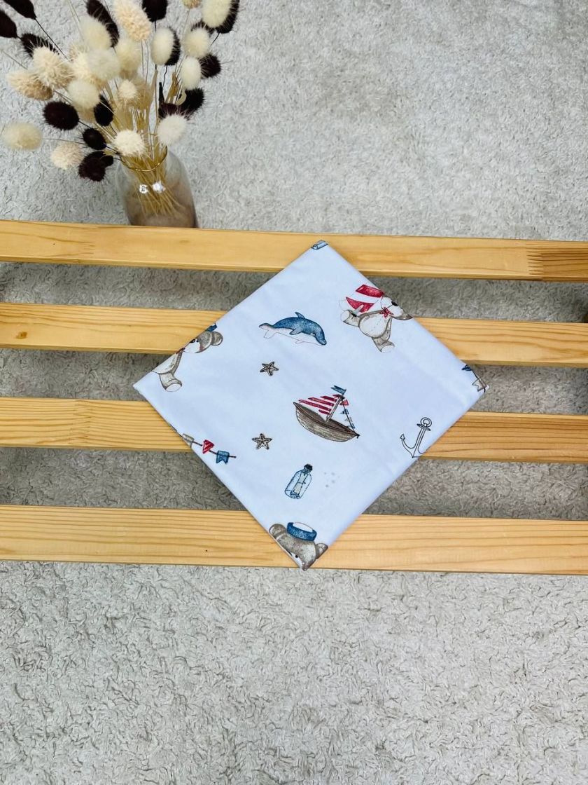 ❤ Пелюшки непромакаючі 80*50см. Принт - Ведмідь моряк зі штурвалом (#32065983) ✓ Anna Konvert