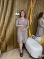 ❤ Комплект сорочка та халат для годування, 48-50 "Кант". Колір - Капучино з білим кантом (#42658590) ✓ Anna Konvert