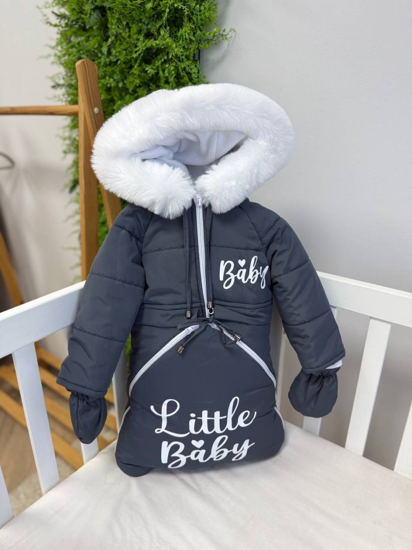 ❤ Зимовий комбінезон 3в1 Little. Колір - Графіт (#4759649) ✓ Anna Konvert
