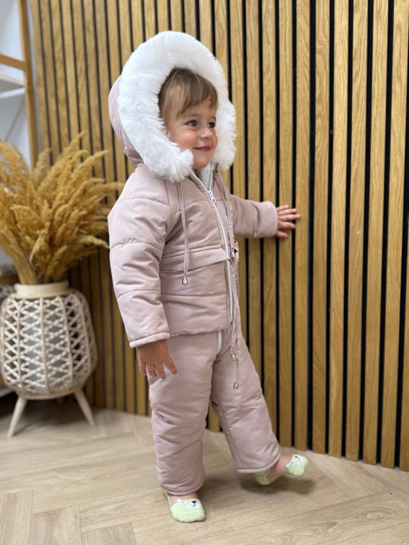 ❤ Зимовий комбінезон 3в1 Little. Колір - Пудровий (#28447787) ✓ Anna Konvert