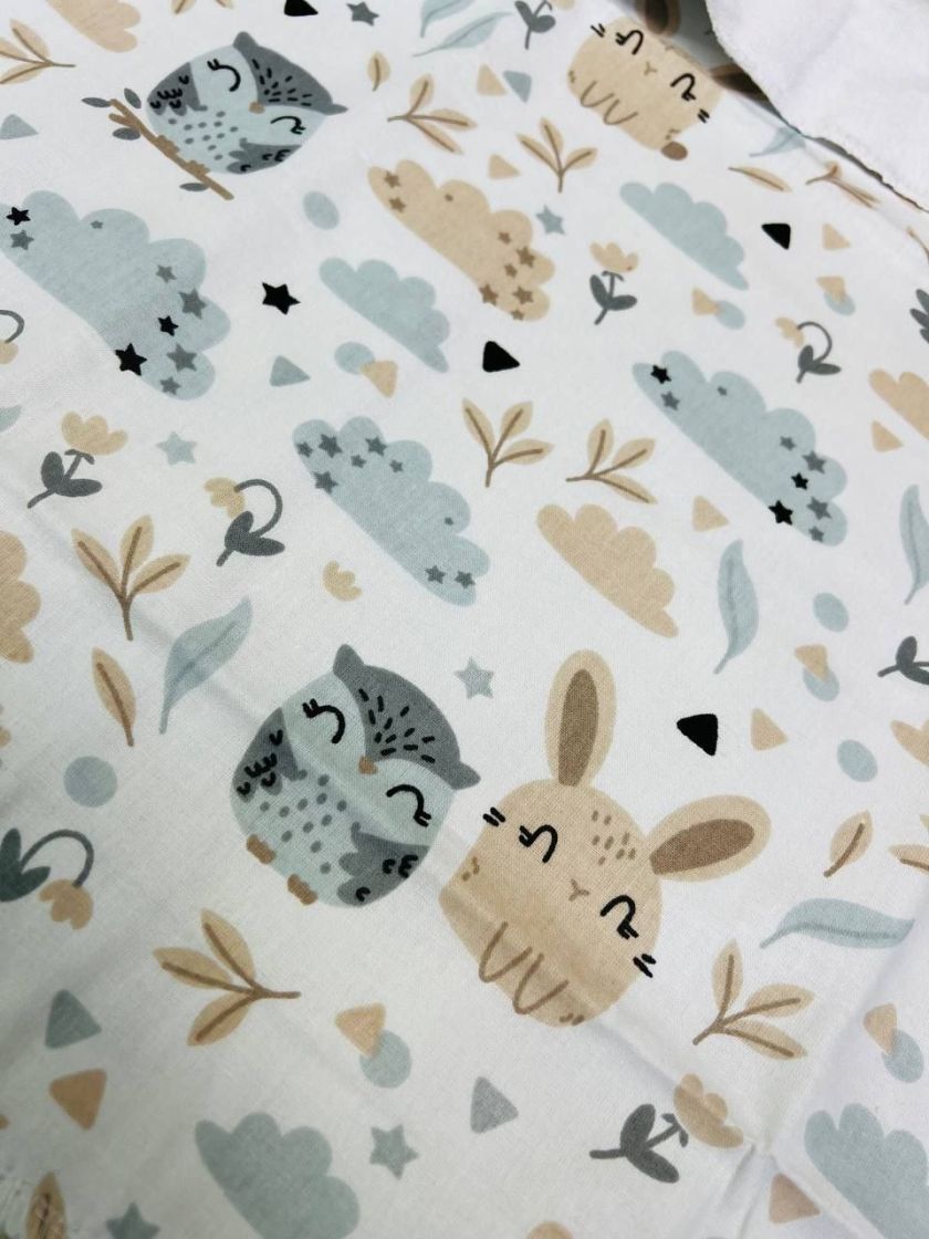 ❤ Пелюшки непромакаючі 80*50см. Принт - Совенята з бежевими зайцями (#15553593) ✓ Anna Konvert