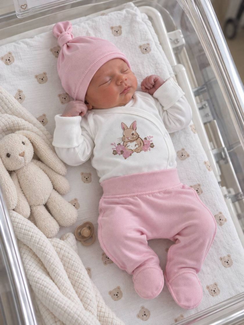 ❤ Комплект 3ка з боді на байці, Ромашка. Принт - Зайчик в трояндах. Розмір - 62-68 (#1435520) ✓ Anna Konvert