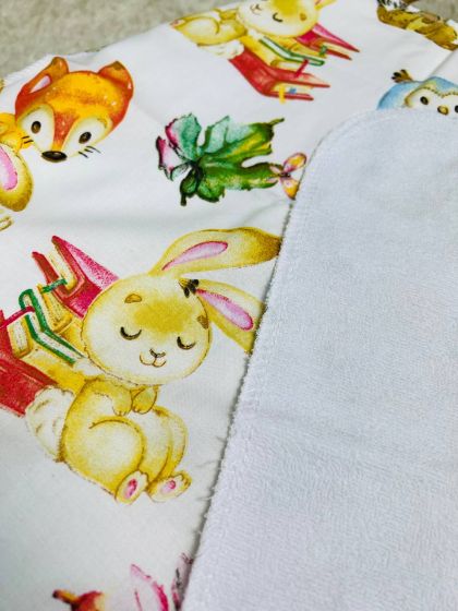 ❤ Пелюшки непромакаючі 80*50см. Принт - Зайка жовтий з книжками (#32393956) ✓ Anna Konvert 2