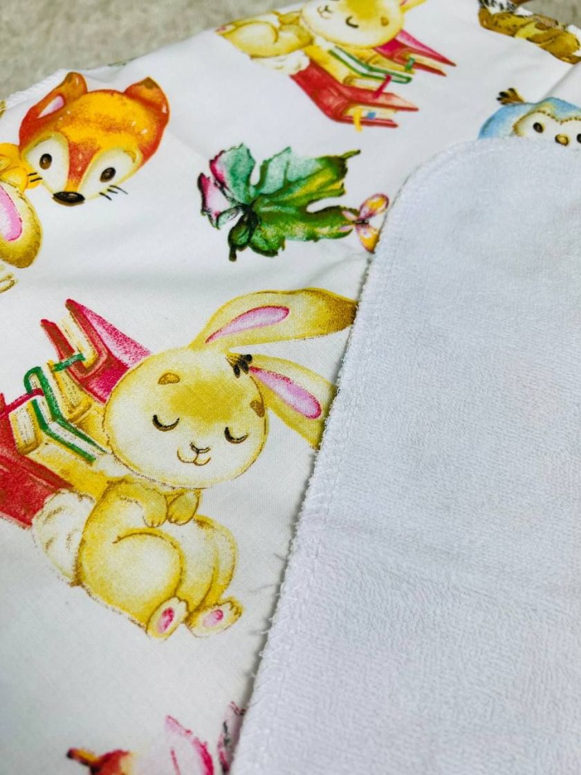 ❤ Пелюшки непромакаючі 80*50см. Принт - Зайка жовтий з книжками (#32393956) ✓ Anna Konvert