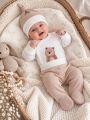 ❤ Комплект 3ка з боді, інтерлок "Smile". Принт - Великий ведмедик. Розмір - 56 (#10884590) ✓ Anna Konvert