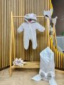 ❤ Комбез демісезонний велюр "Янголятко". Колір - Сірий (#74012688) ✓ Anna Konvert