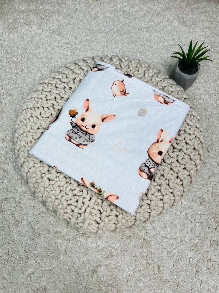 ❤ Пелюшки непромакаючі 100*80см. Принт - Зайці бежеві в шапці (#55079882) ✓ Anna Konvert