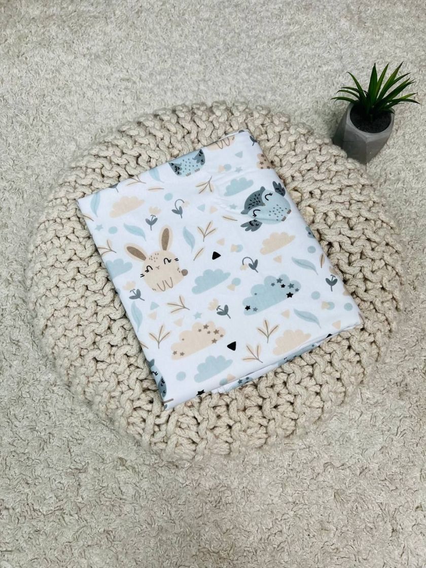 ❤ Пелюшки непромакаючі 100*80см. Принт - Совенята, зайці бежеві (#20748811) ✓ Anna Konvert