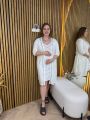 ❤ Комплект сорочка та халат для годування, 56-58 "Кант". Колір - Білий з шоколадним кантом (#79198449) ✓ Anna Konvert