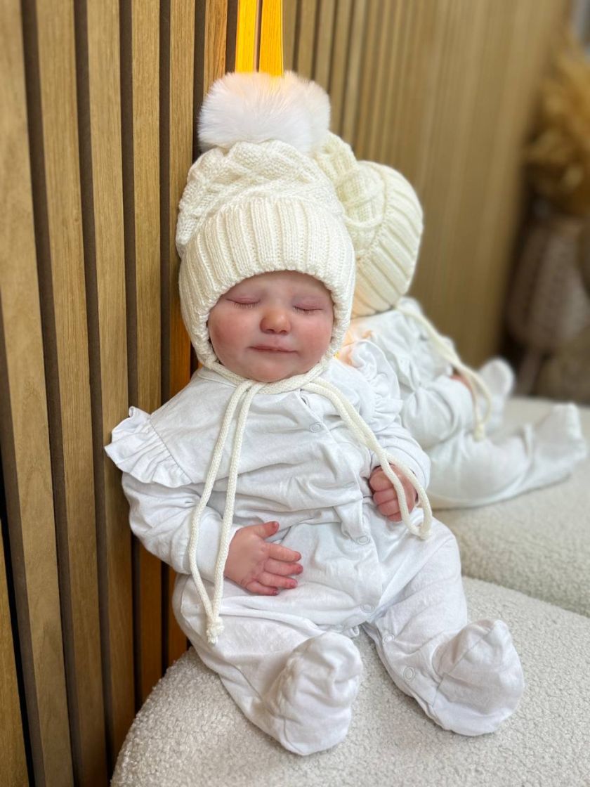 ❤ Шапка зимова, 0-6 міс. Колір - Кремовий (#12591148) ✓ Anna Konvert