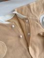 ❤ Комплект 4 предмети Smile на байці. Принт - Великий ведмедик, бежевий однотон. Розмір - 56 (#72629203) ✓ Anna Konvert