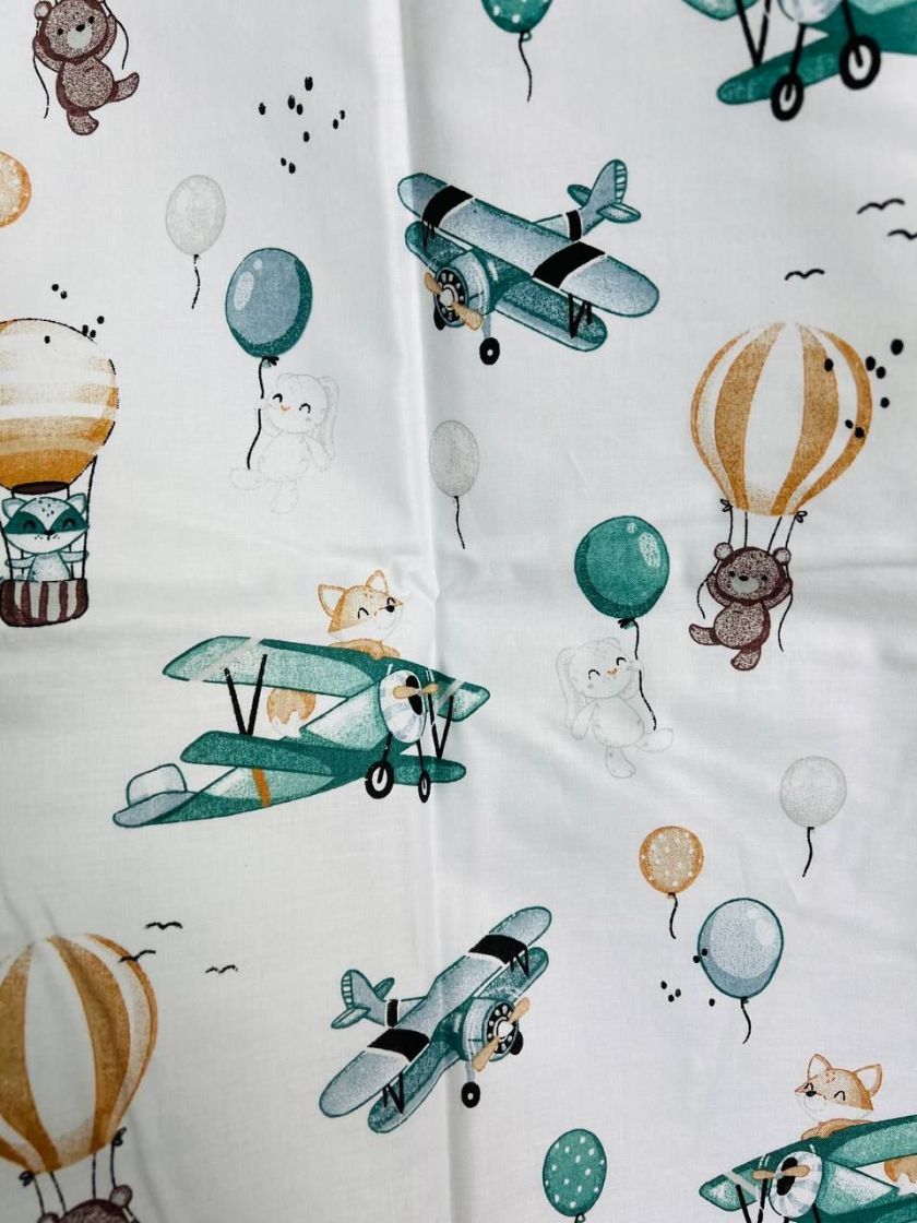 ❤ Пелюшки непромакаючі 80*50см. Принт - Літак зелений, повітряна куля, звірі (#35794944) ✓ Anna Konvert