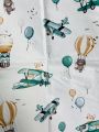 ❤ Пелюшки непромакаючі 80*50см. Принт - Літак зелений, повітряна куля, звірі (#35794944) ✓ Anna Konvert