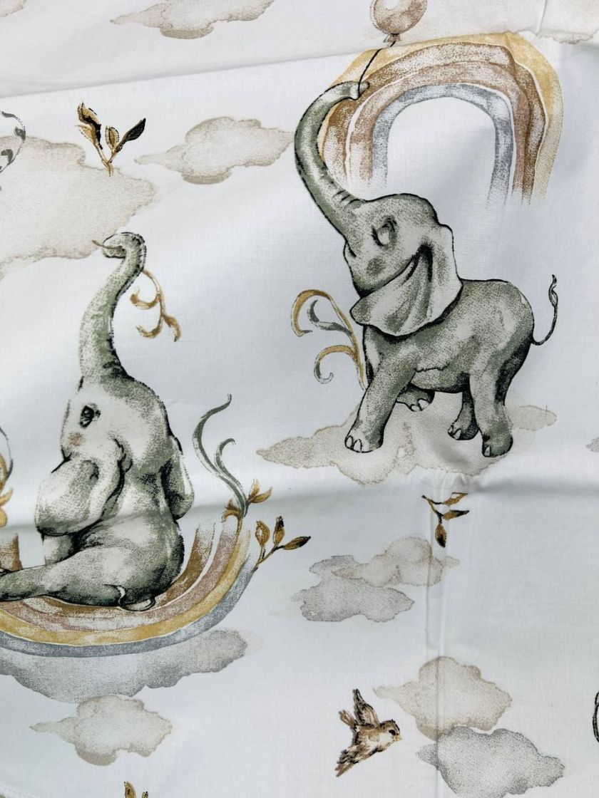 ❤ Пелюшки непромакаючі 80*50см. Принт - Слони сірі з веселкою (#22584373) ✓ Anna Konvert