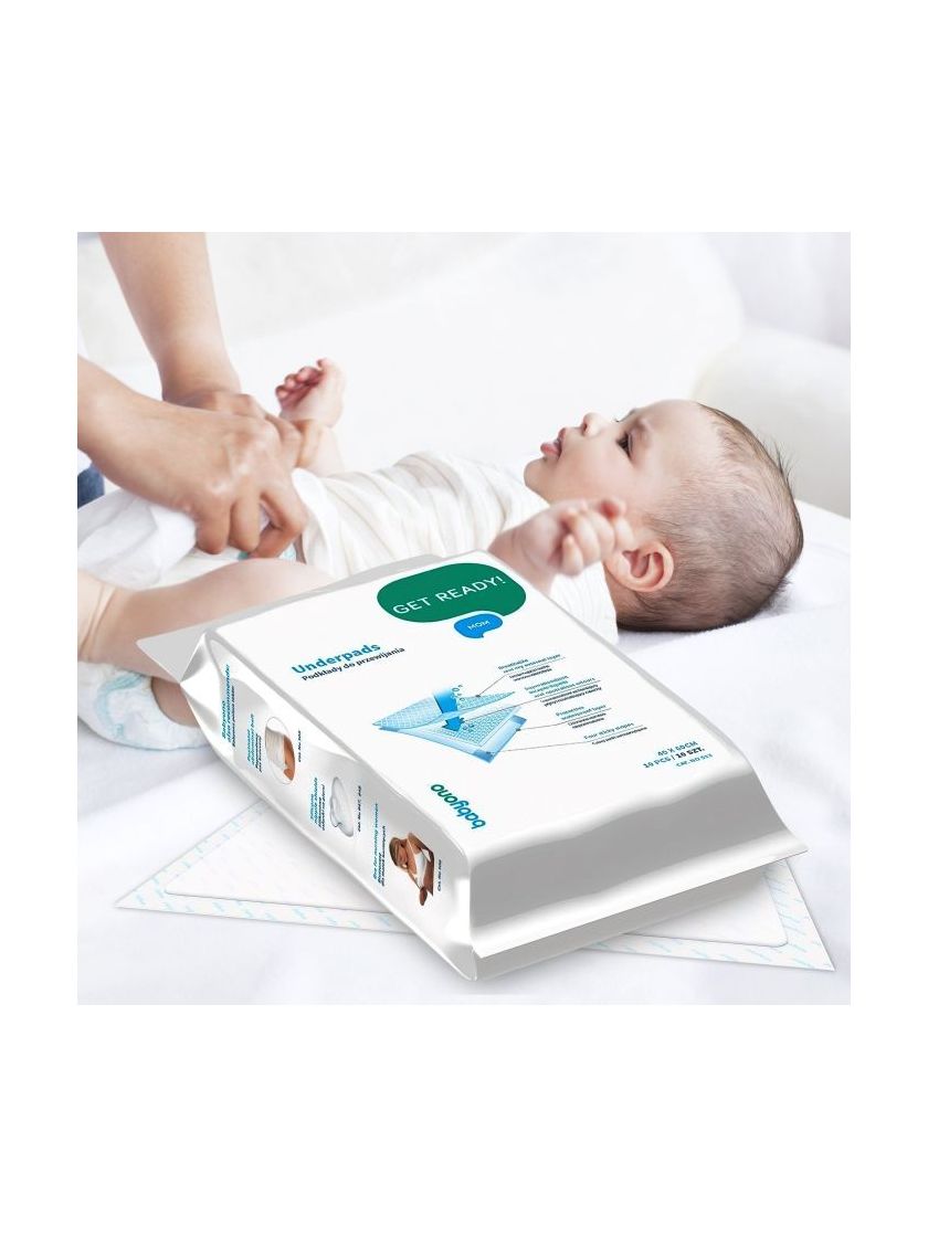 ❤ Гігієнічні пелюшки одноразові (60х90см.) 10шт BabyOno (#0065) ✓ Anna Konvert