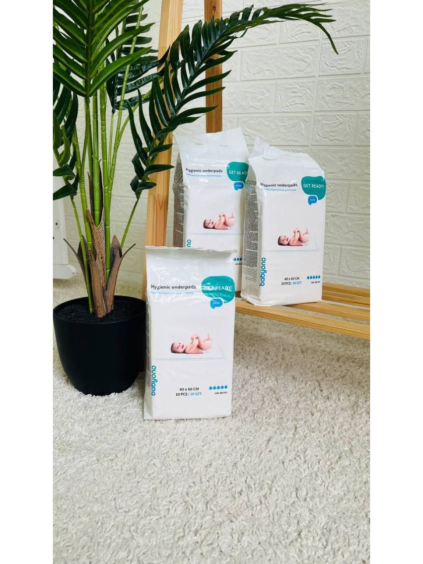 ❤ Гігієнічні пелюшки одноразові (40х60 см.) 10шт BabyOno (#513) ✓ Anna Konvert