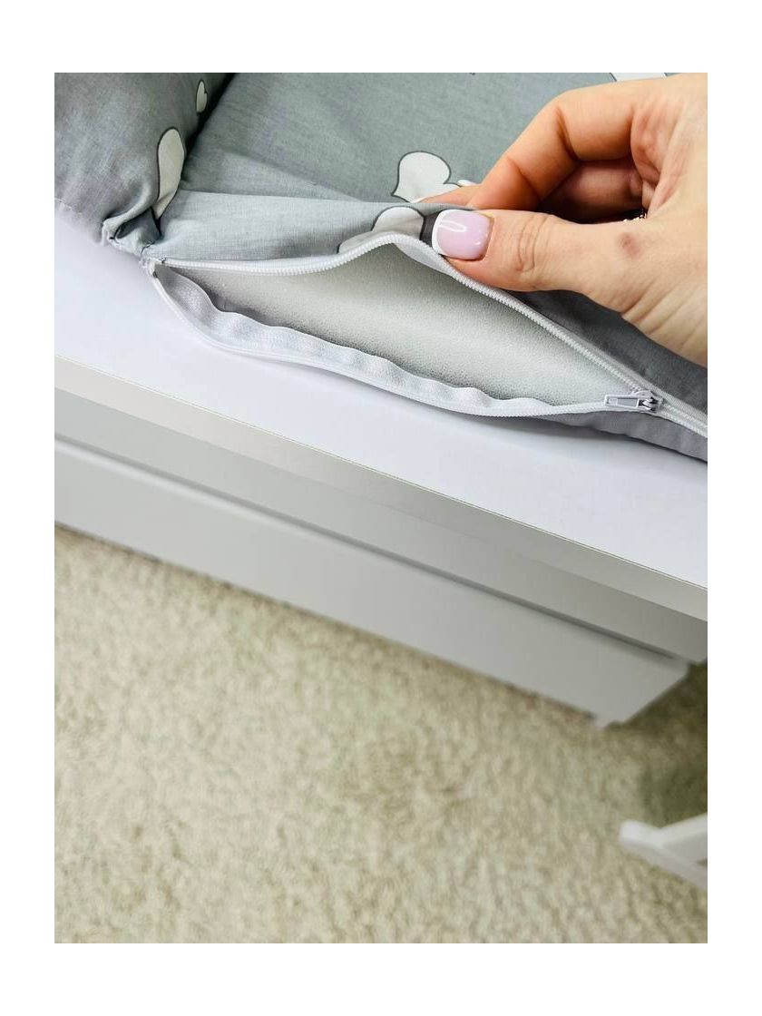 ❤ Матрасик у пеленатор, на блискавці, поролон з'ємний, 55см на 70см. Принт - Серця сірі, сірий однотон (#40667004) ✓ Anna Konver