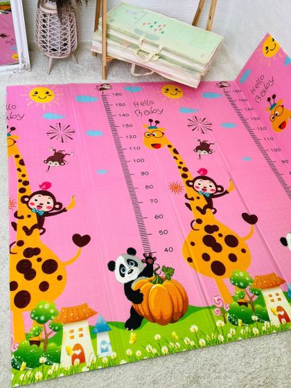 ❤ Килимок ігровий (ТЕРМО) 2-х сторонній EVA 180х120х0.8см, в сумці. Принт - Мятний/рожевий (#20963208) ✓ Anna Konvert 2