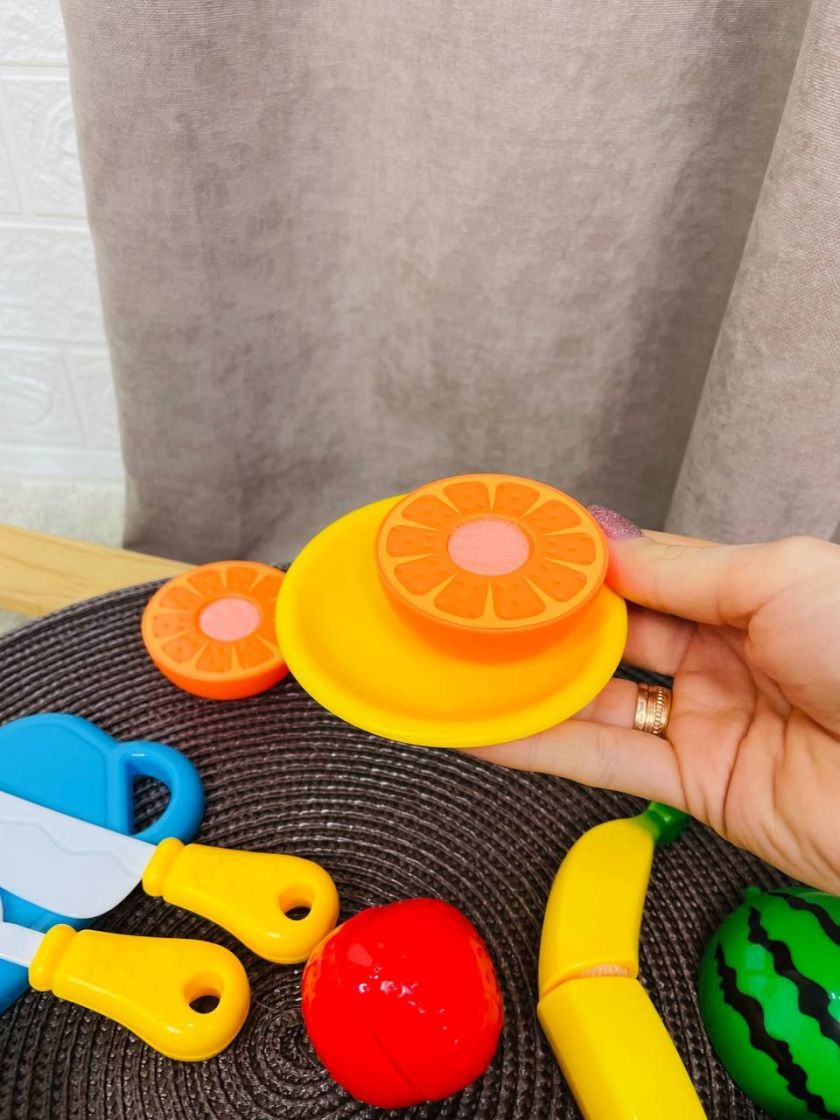 ❤ Ігровий набір Овочі та Фрукти на липучках з дощечкою. (#1033) ✓ Anna Konvert