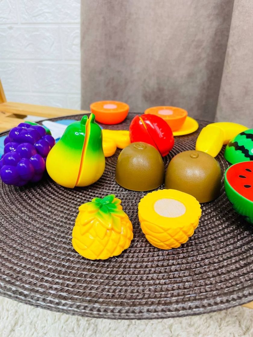 ❤ Ігровий набір Овочі та Фрукти на липучках з дощечкою. (#1033) ✓ Anna Konvert