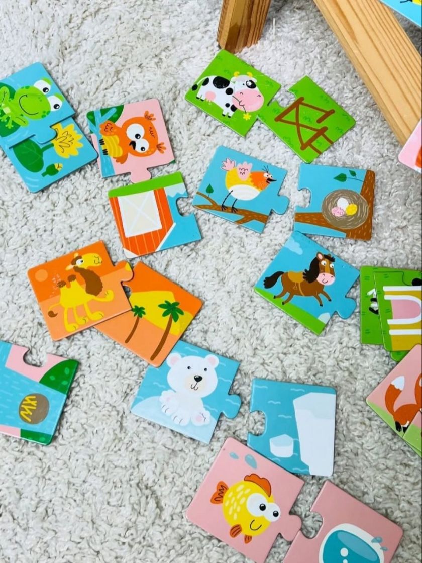 ❤ Пазл Duo Звірята та їх домівки, 24 шт Dodo (#300117) ✓ Anna Konvert