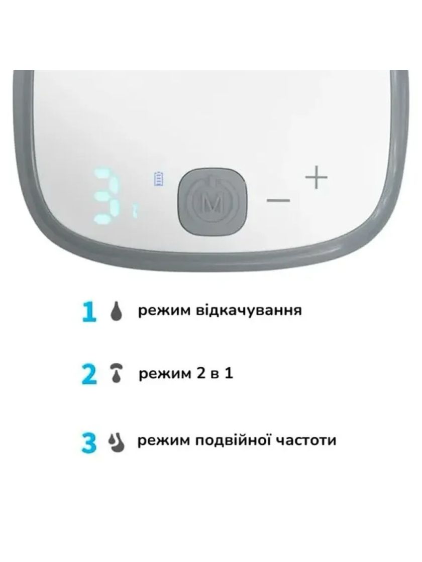 ❤ Молоковідсмоктувач акумуляторний "SHELLY" (вільні руки) "BabyOno" (#0083) ✓ Anna Konvert