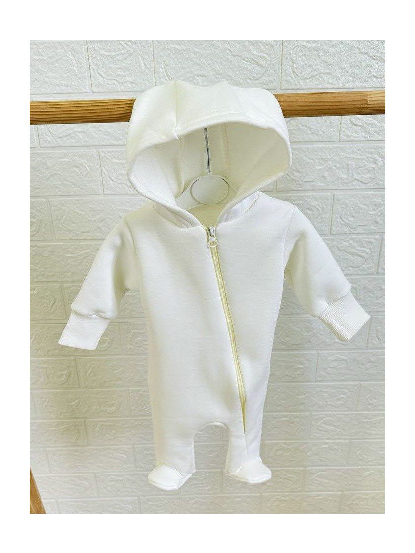 ❤ Ромпер, на флісі трьохнитка до +10 градусів.. Колір - Молочний. Розмір - 68-74 см (#7215096) ✓ Anna Konvert