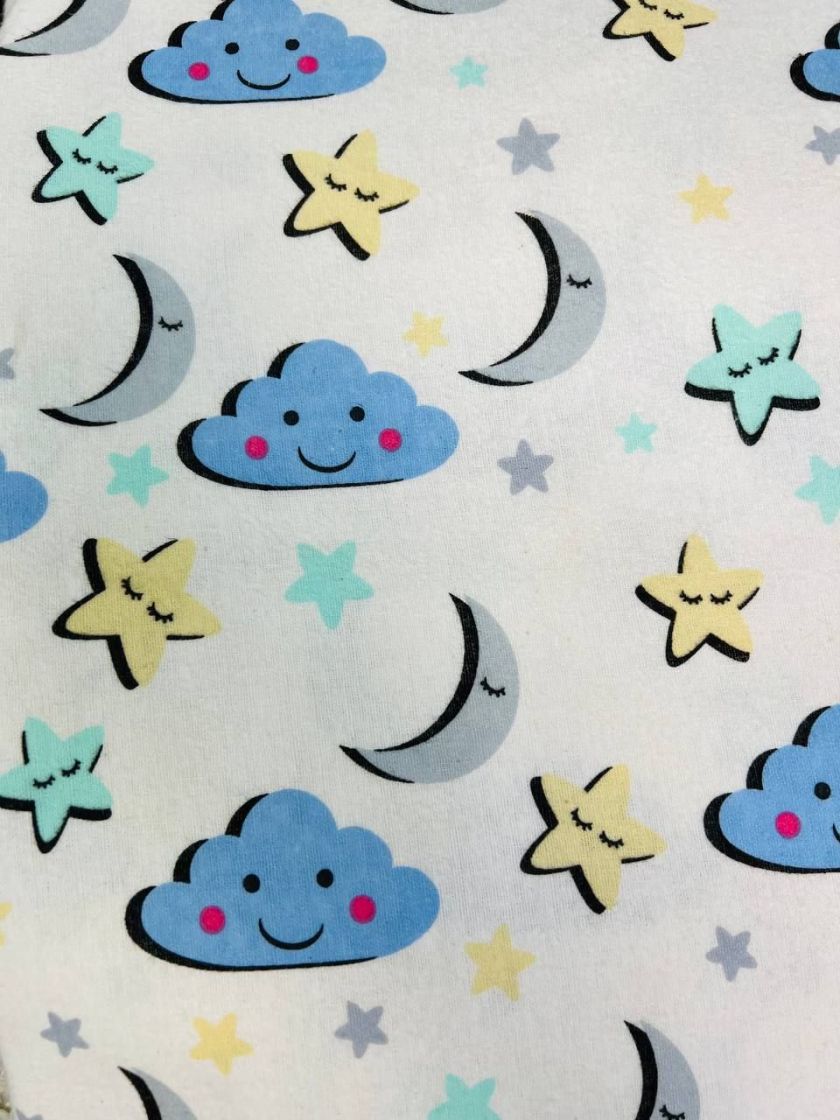 ❤ Пелюшки байкові 90*105см. Принт - Хмаринка з посмішкою (#62122912) ✓ Anna Konvert