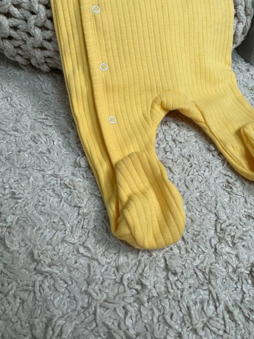 ❤ Чоловічок ясельний інтерлок, 56-62см. Колір - Жовтий смужка (#4829960269533) ✓ Anna Konvert