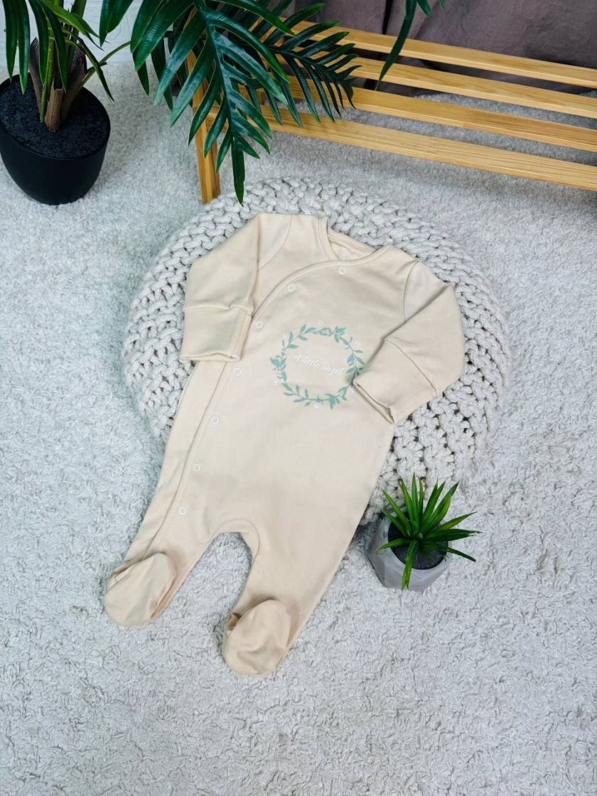 ❤ Чоловічок ясельний інтерлок, 56-62см. Колір - Пісочний (#4829960274575) ✓ Anna Konvert