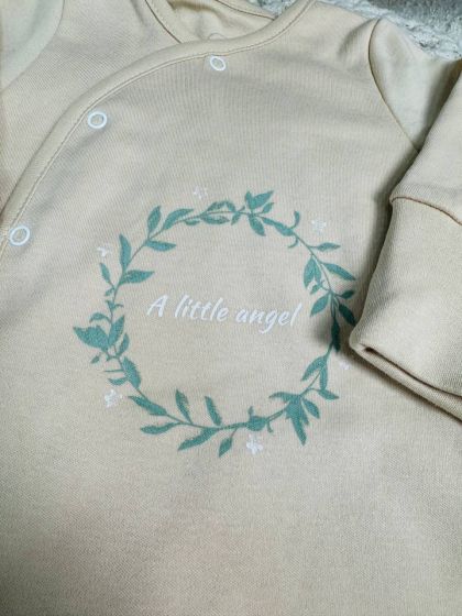 ❤ Чоловічок ясельний інтерлок, 56-62см. Колір - Пісочний (#4829960274575) ✓ Anna Konvert 2