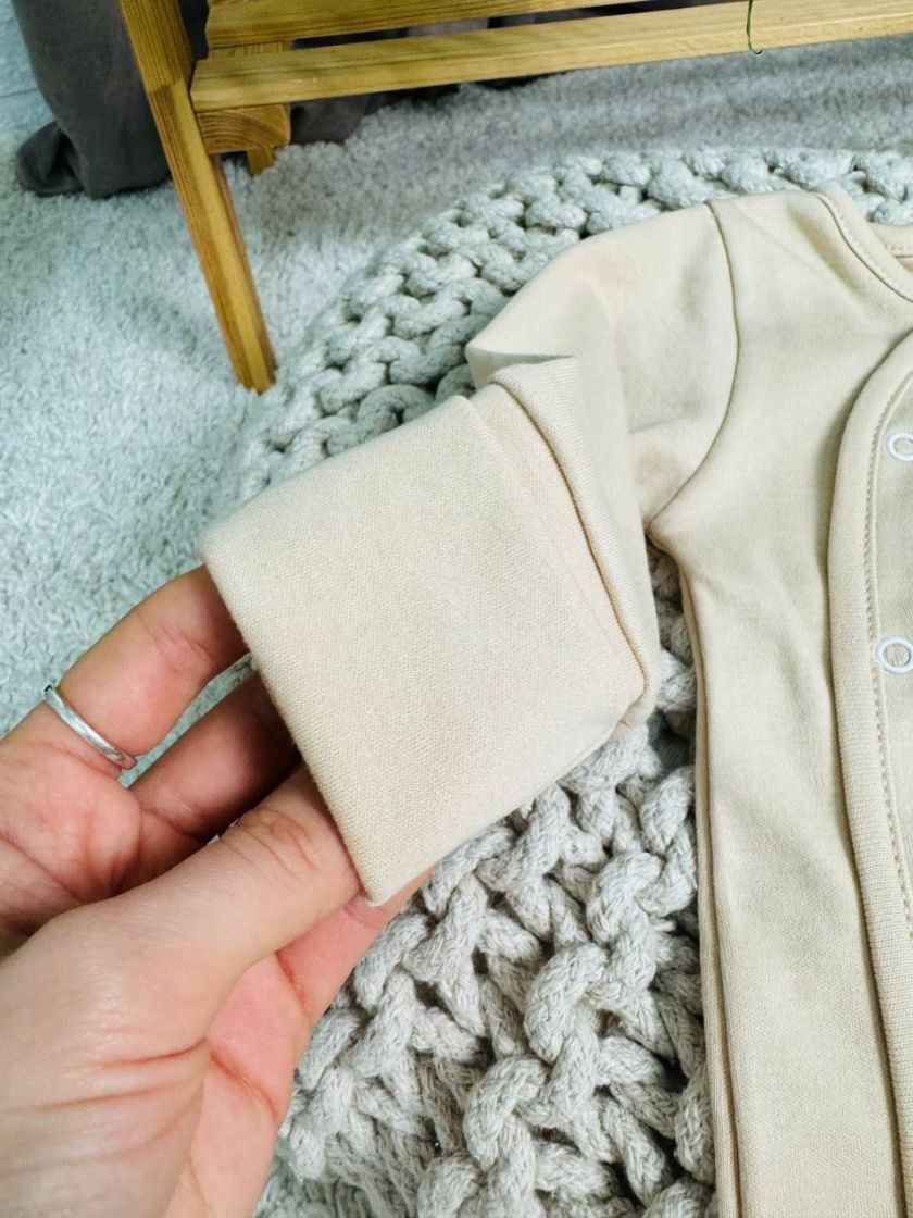 ❤ Чоловічок ясельний інтерлок, 56-62см. Колір - Пісочний (#4829960274575) ✓ Anna Konvert