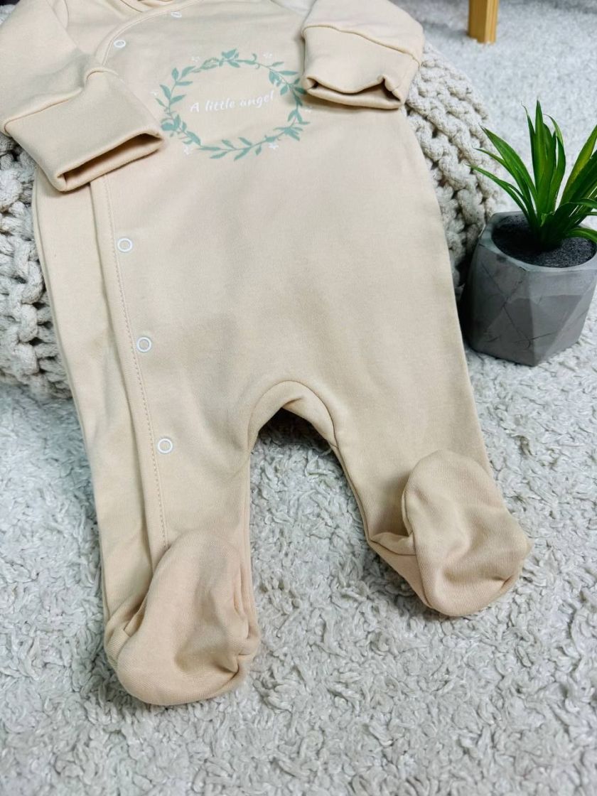 ❤ Чоловічок ясельний інтерлок, 56-62см. Колір - Пісочний (#4829960274575) ✓ Anna Konvert