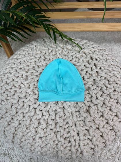 ❤ Шапочка зовнішні шви, 0-1 міс. Колір - М'ятна (#89606883) ✓ Anna Konvert 2