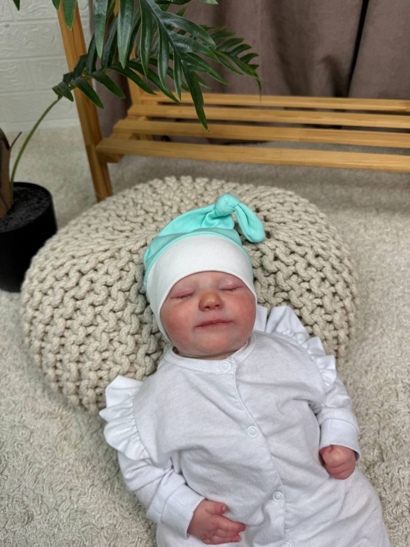 ❤ Шапочка вузлик, 0-3 міс. Колір - М'ятний (#99692389) ✓ Anna Konvert