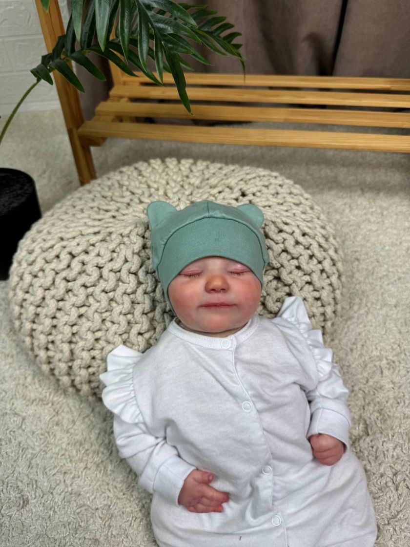 ❤ Шапочка вушка, 0-3міс. Колір - Зелений. Матеріал - Інтерлок (#48568746) ✓ Anna Konvert