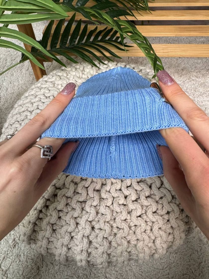 ❤ Шапка демісезонна. Колір - Блакитний. Розмір - 0-6 міс (#25059371) ✓ Anna Konvert