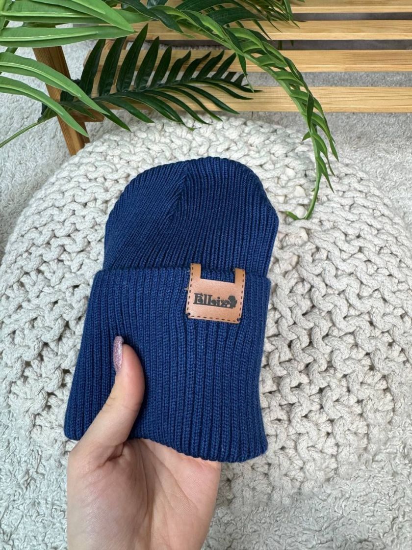 ❤ Шапка демісезонна. Колір - Синій. Розмір - 1-3 роки (#3671734) ✓ Anna Konvert