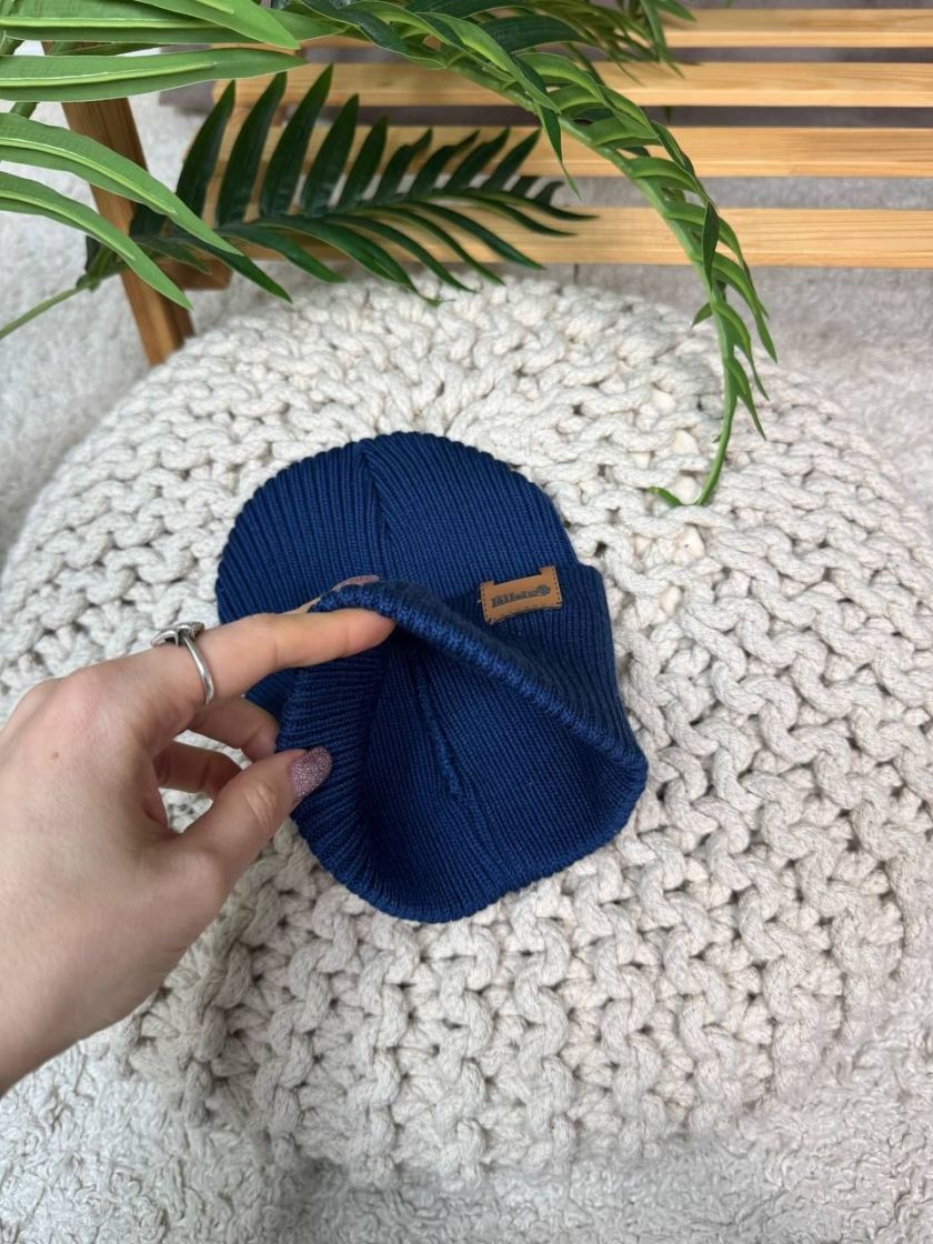 ❤ Шапка демісезонна. Колір - Синій. Розмір - 1-3 роки (#3671734) ✓ Anna Konvert