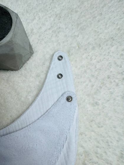 ❤ Слюнявчик, нагрудник мусліновий, непромакаючий. Принт - Білий однотон (#35535879) ✓ Anna Konvert 2